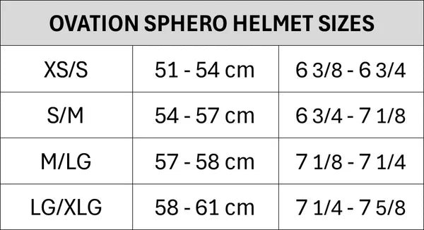 Ovation Sphero Black Matte Helmet