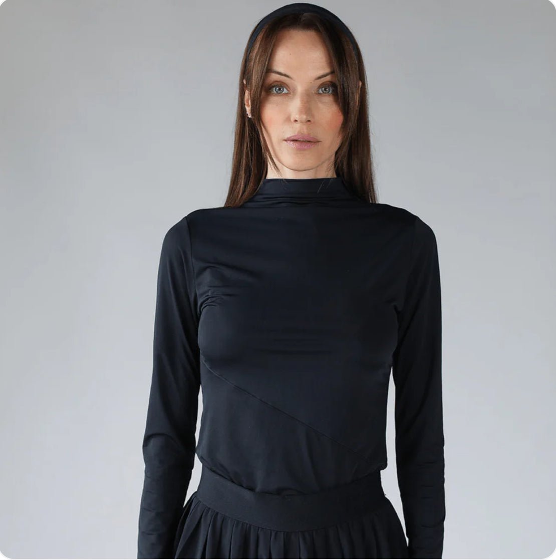 Armateq ULTRA BREATHABLE MOCK NECK LONG SLEEVE - Black - The Tack Shoppe