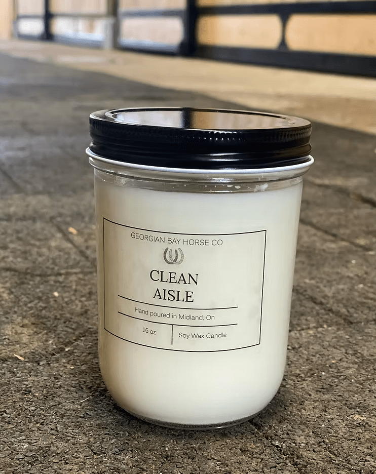 Georgian Bay horse Co Candles - Clean Aisle 16 oz - The Tack Shoppe