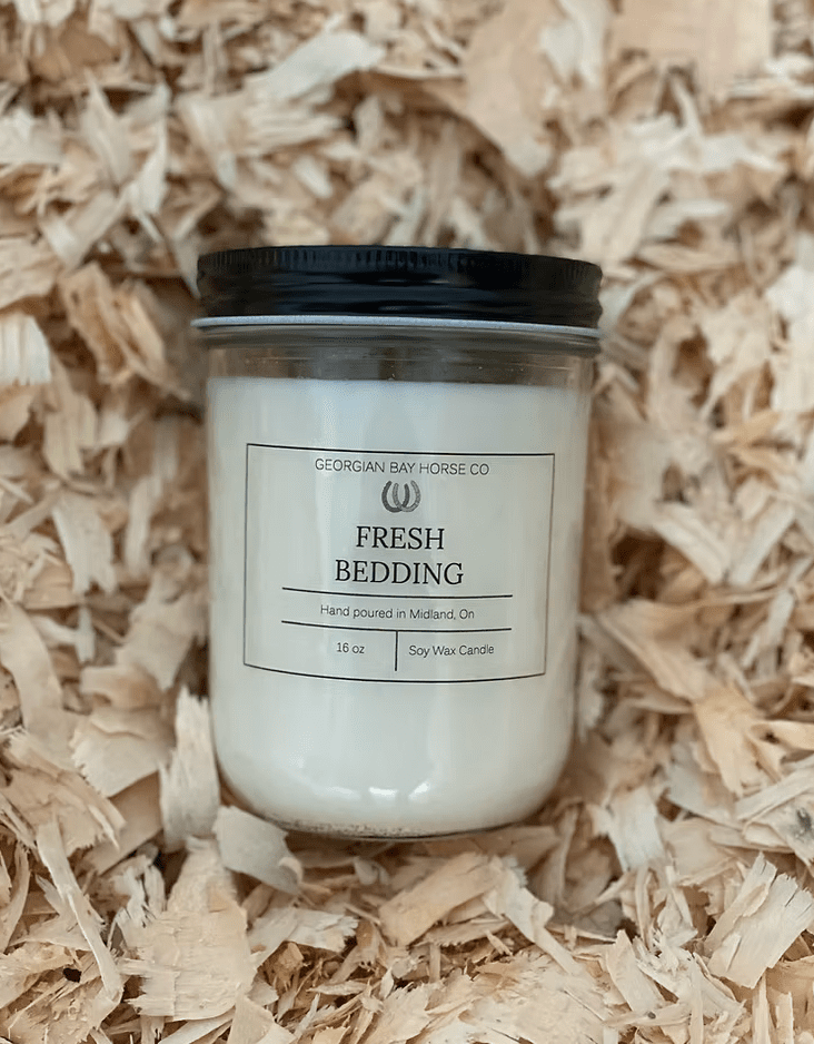 Georgian Bay horse Co Candles - Fresh Bedding 16 oz - The Tack Shoppe