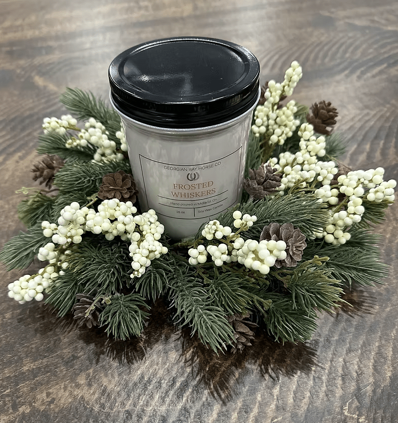 Georgian Bay horse Co Candles - Frosted Whiskers 16oz - The Tack Shoppe