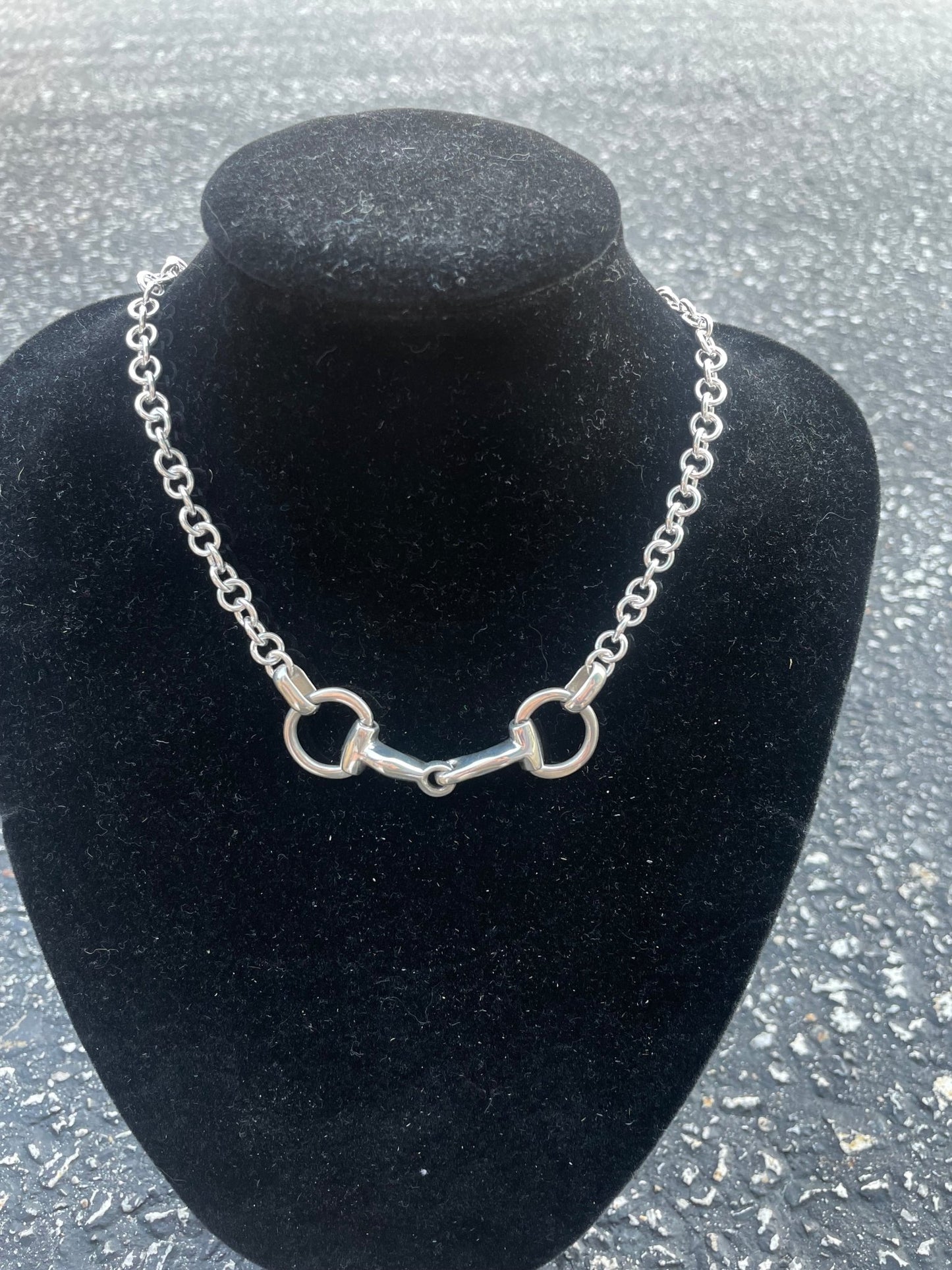 Horsefeathers small link mex chain with large bit - The Tack Shoppe