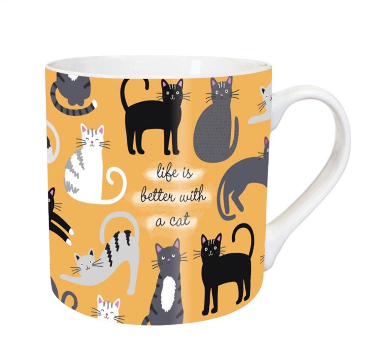 “Life is better with a cat” Mug - The Tack Shoppe