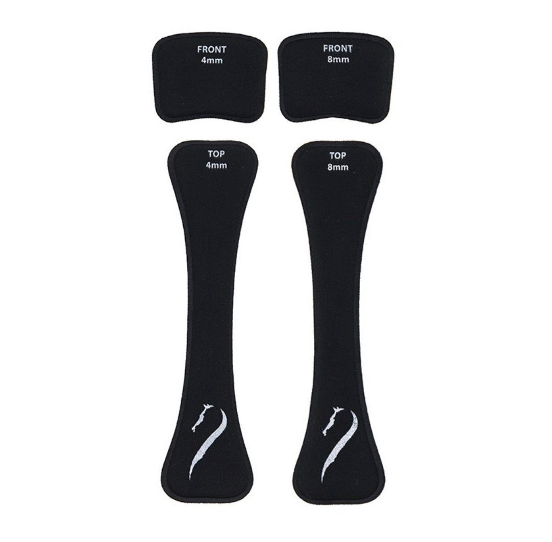 Origin helmets liners - set A top and front - The Tack Shoppe