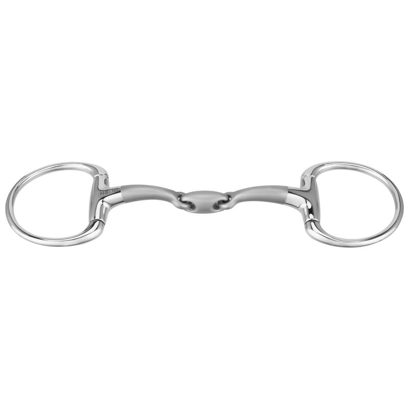 Satinox Double Jointed Eggbutt Snaffle - 14 mm - The Tack Shoppe