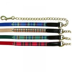 Highland Plaid Lead with Chain