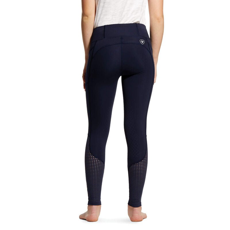 Ariat Youth Eos Knee Patch Tight - Navy - The Tack Shoppe