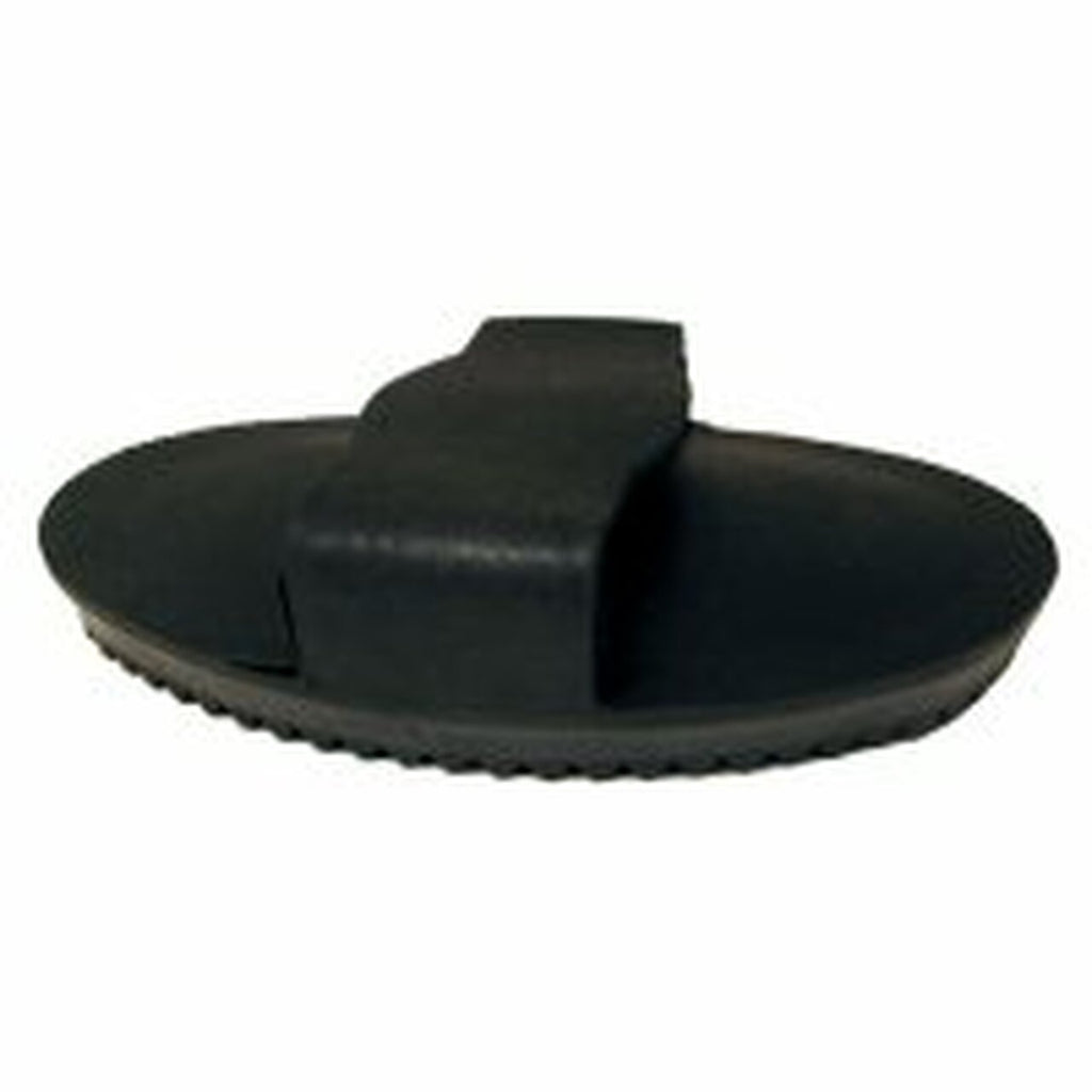Large Rubber Curry Comb- Black