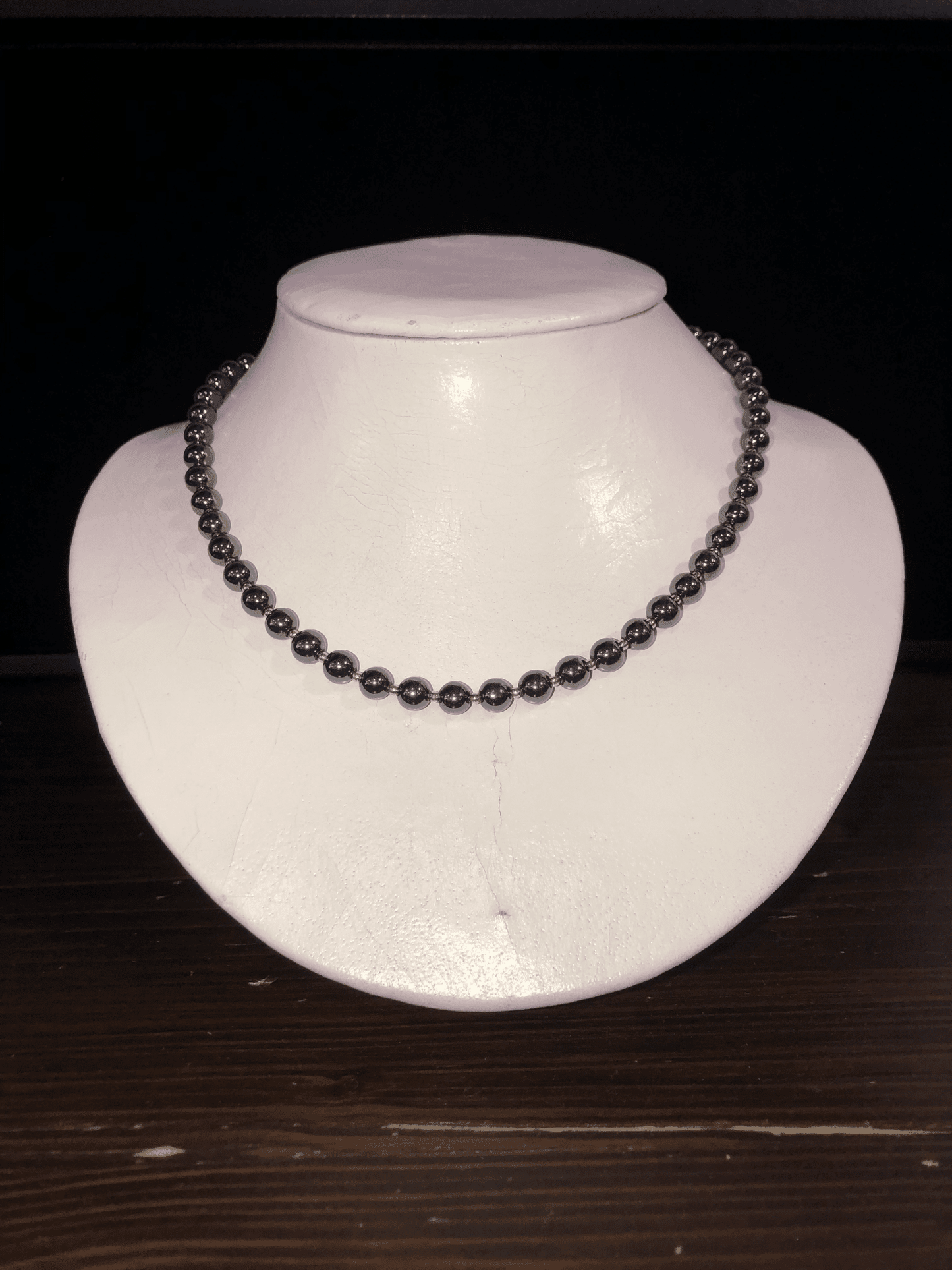 Horsefeathers 6mm Hematite Necklace with Medium Bit - The Tack Shoppe