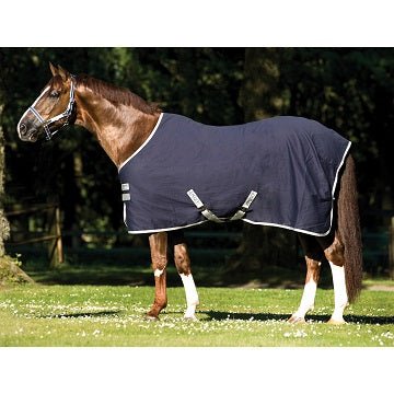 Horseware Amigo Stable Sheet Navy/Silver - The Tack Shoppe
