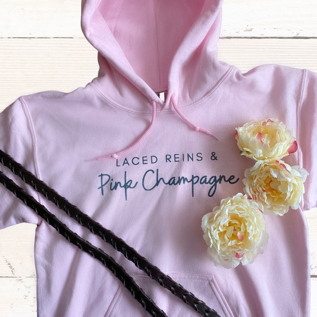 Laced Reins EQ - Laced Reins & Pink Champagne Hoodie