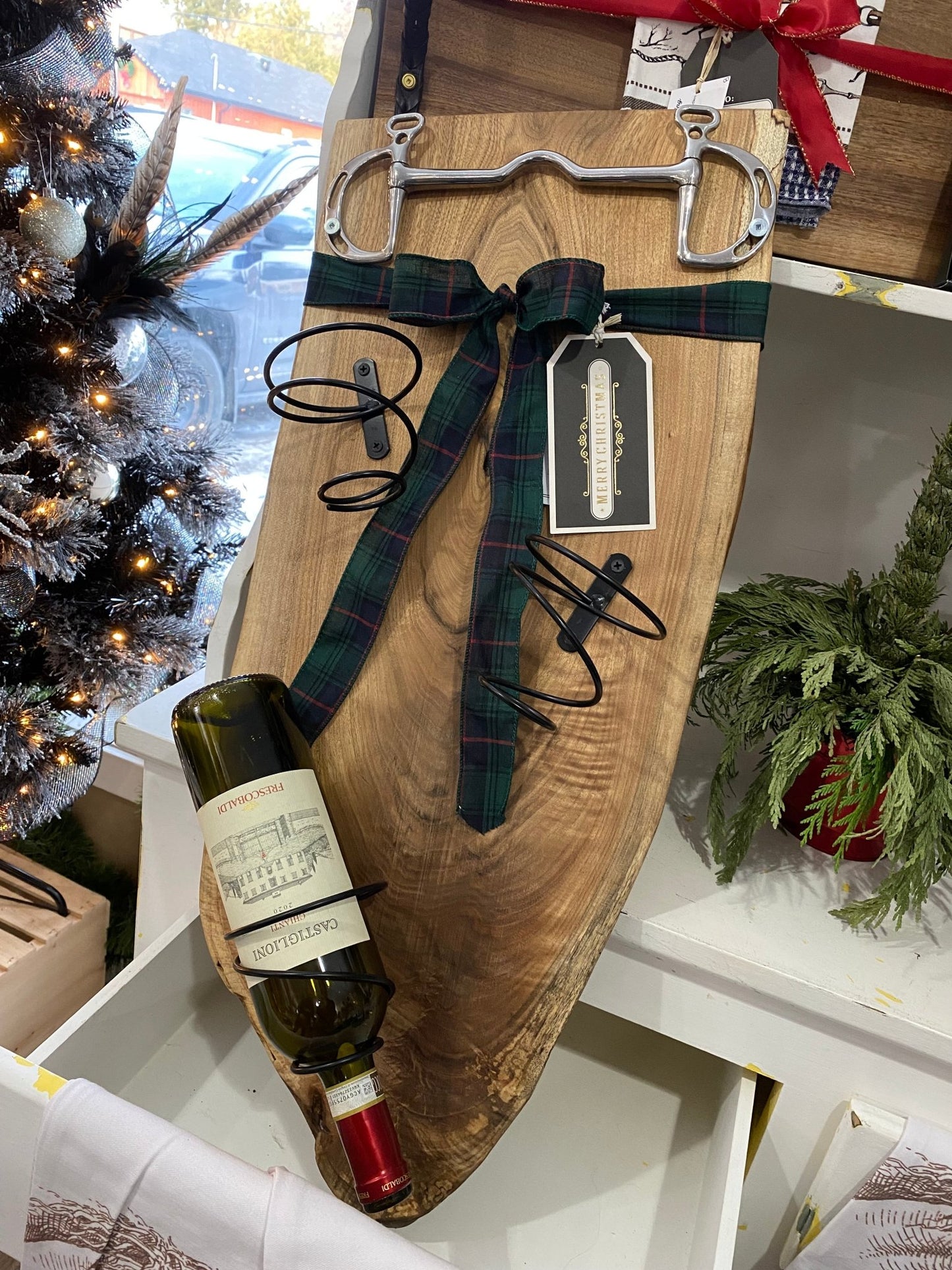Jag & Co. Equestrian Collection - Wine Display with Bit - The Tack Shoppe