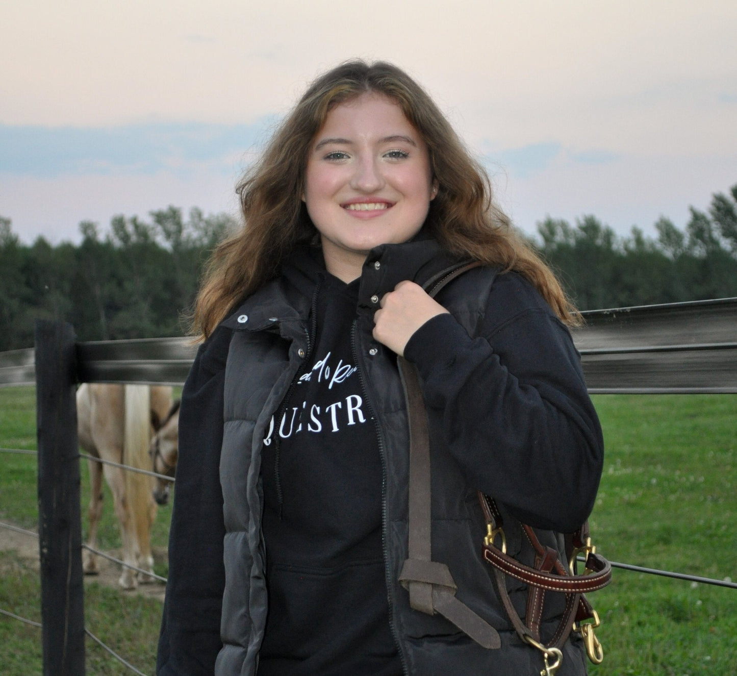 Laced Reins EQ Signature Hoodie - Black - The Tack Shoppe