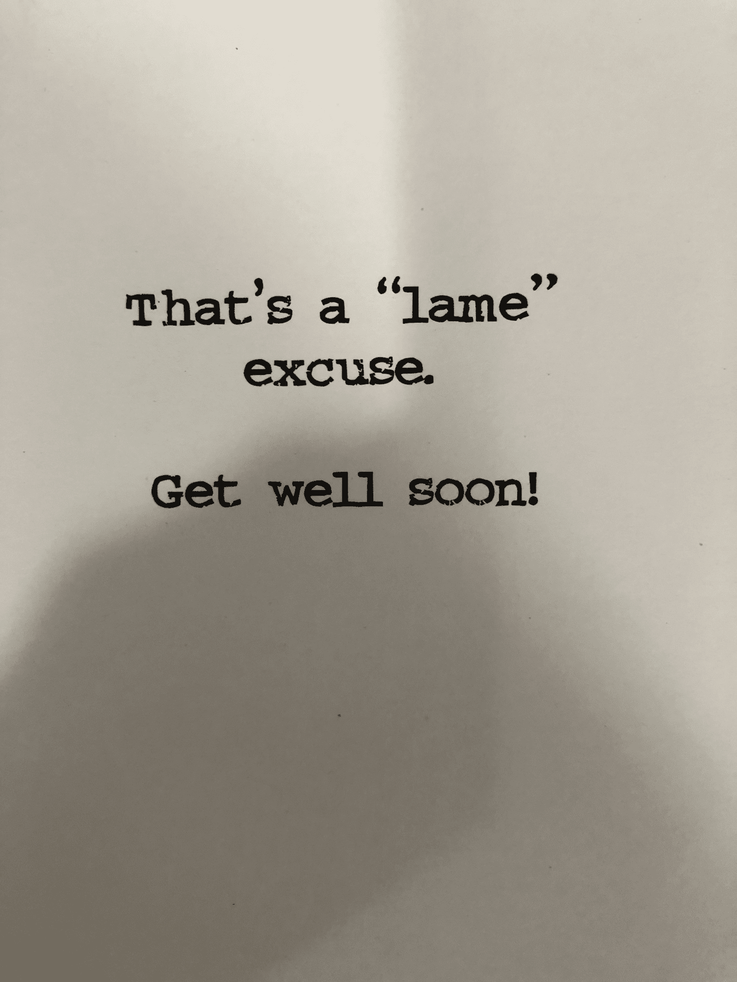 Laid Up - Get Well Soon Card - The Tack Shoppe