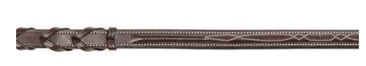 Shires Fancy Stitched Leather Laced Reins - The Tack Shoppe