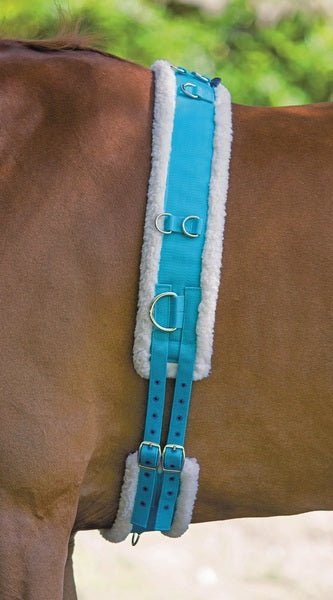 Shires Nylon Lunging Surcingle with Fleece Padding - The Tack Shoppe