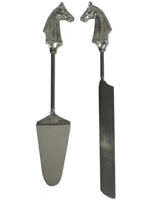 Silver Horse Cake Server Set - The Tack Shoppe