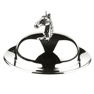 Silver Plated Horse Head Butter Dish - The Tack Shoppe