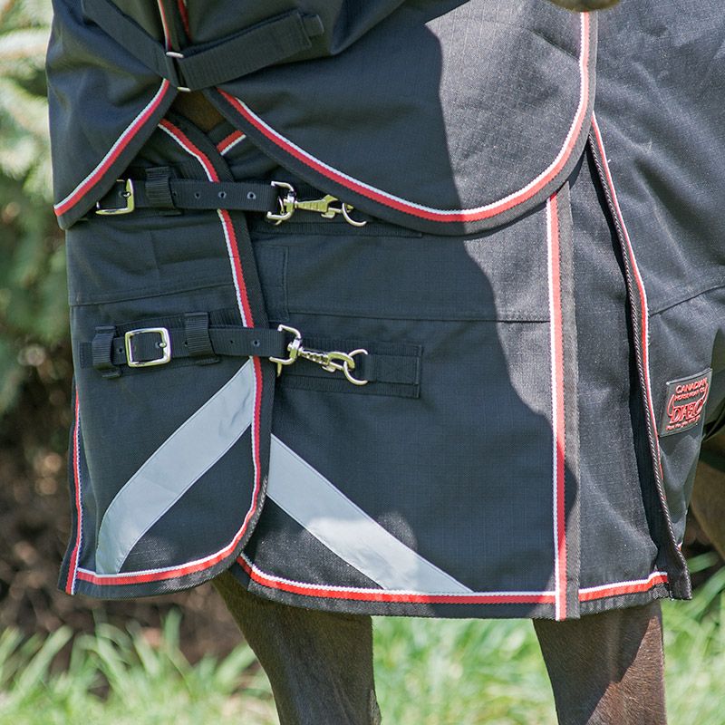 Canadian Horsewear Magnum Diablo 300gm - Navy with Red Piping - The Tack Shoppe