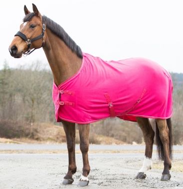 Canadian Horsewear Pink Polar Pony Fleece cooler - The Tack Shoppe