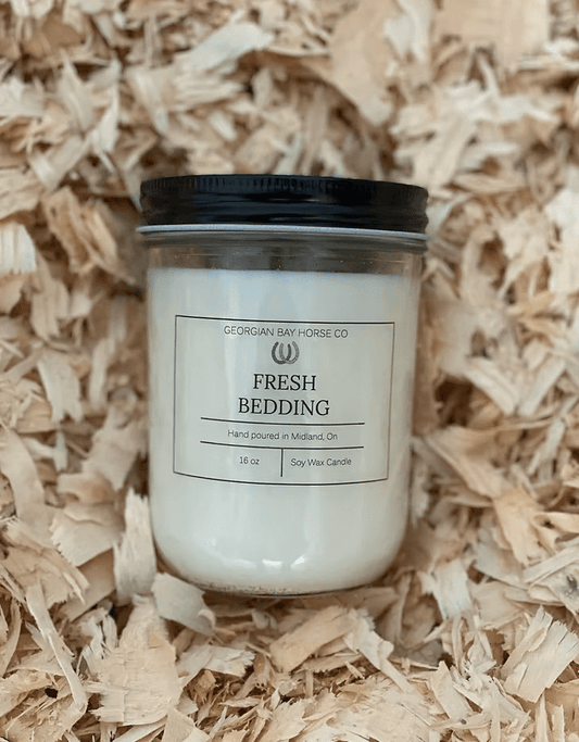 Georgian Bay horse Co Candles - Fresh Bedding 16 oz - The Tack Shoppe