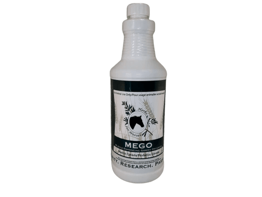 Herbs for Horses - Mego (Muscle Enhancing Gamma Oryzanol) - 1 L liquid [~100 days] - The Tack Shoppe