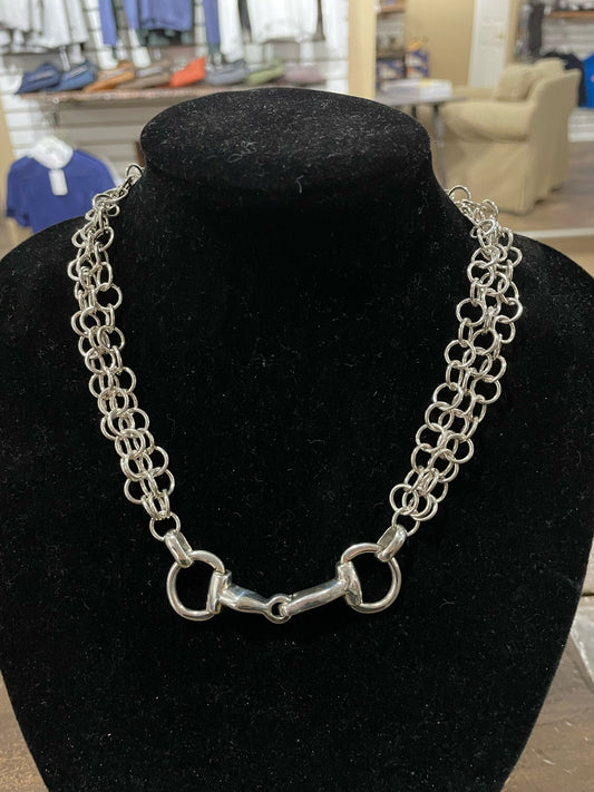 Horsefathers 3 Strand Large Link Mex Chain c/w Large Bit - The Tack Shoppe