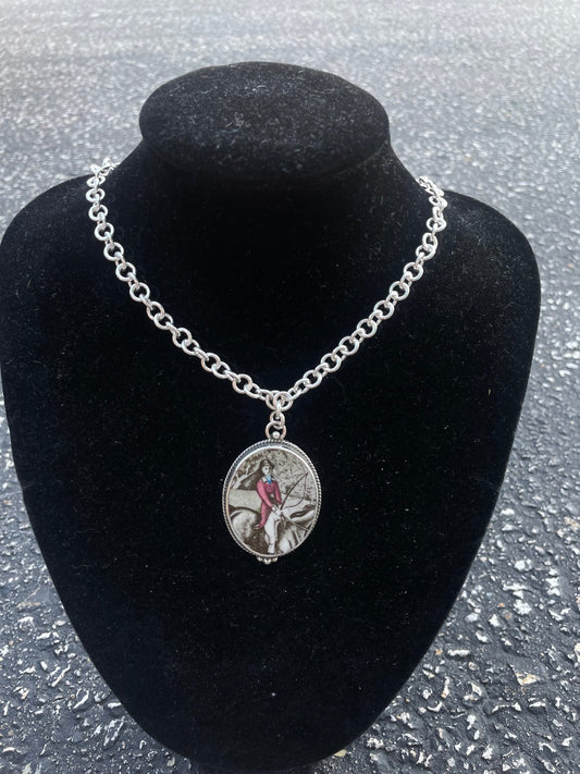 Horsefeathers small Mex chain with drop china pendant - The Tack Shoppe