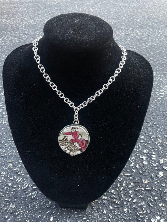 Horsefeathers small Mex chain with drop china pendant - The Tack Shoppe