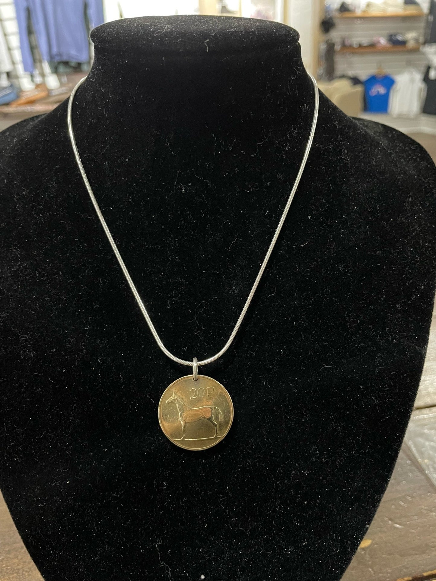 Horsefeathers Snake Chain with Irish Coin - The Tack Shoppe