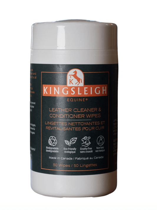 Kingsleigh Leather Cleaner & Conditioner Wipes - The Tack Shoppe