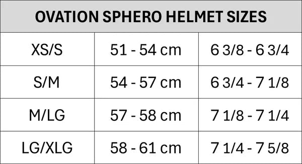 Ovation Sphero Black Matte Helmet - The Tack Shoppe