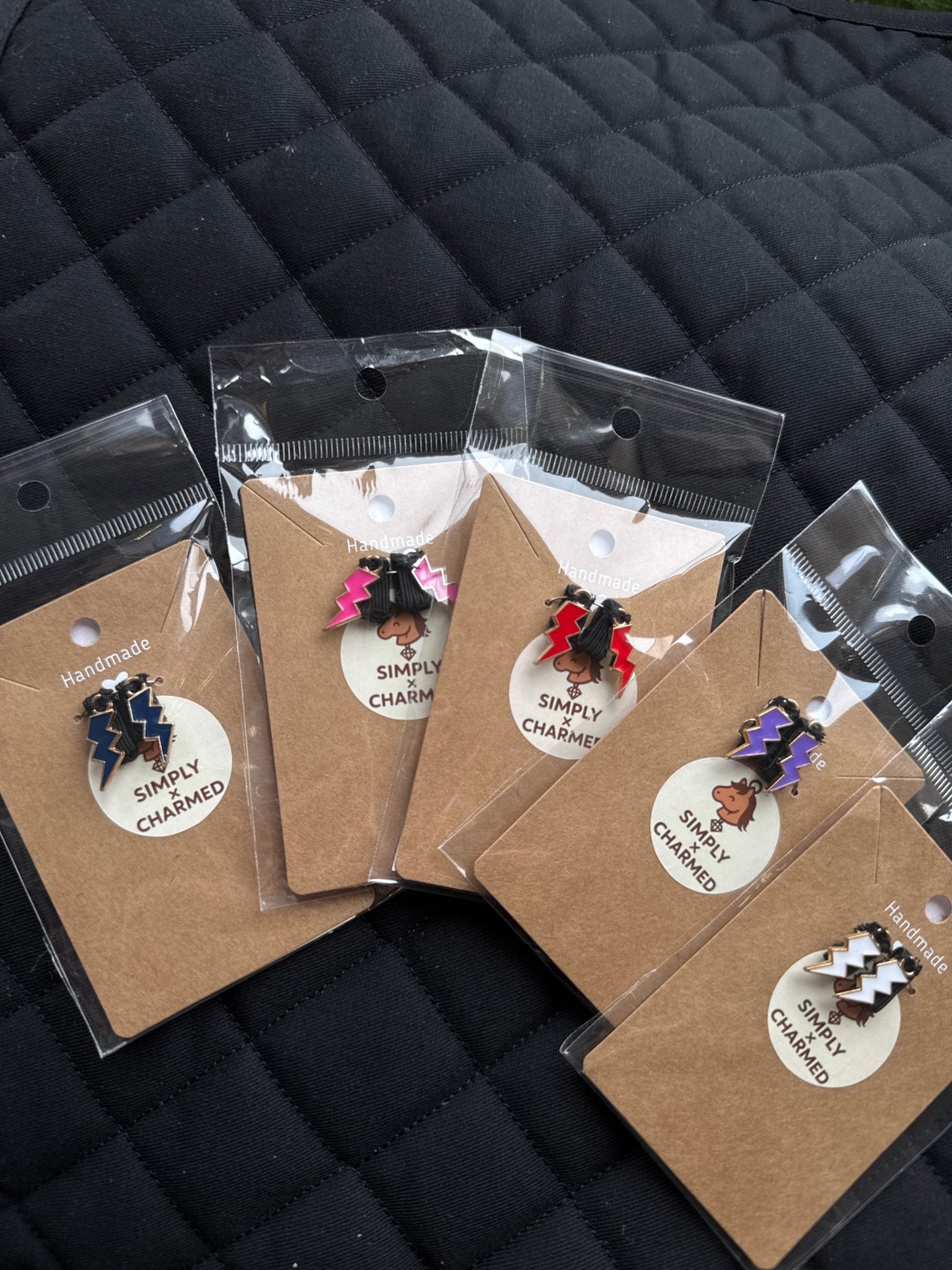 Simplyxcharmed Lightning Bolt Spur Charms - The Tack Shoppe