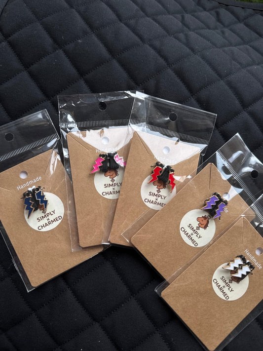Simplyxcharmed Lightning Bolt Spur Charms - The Tack Shoppe