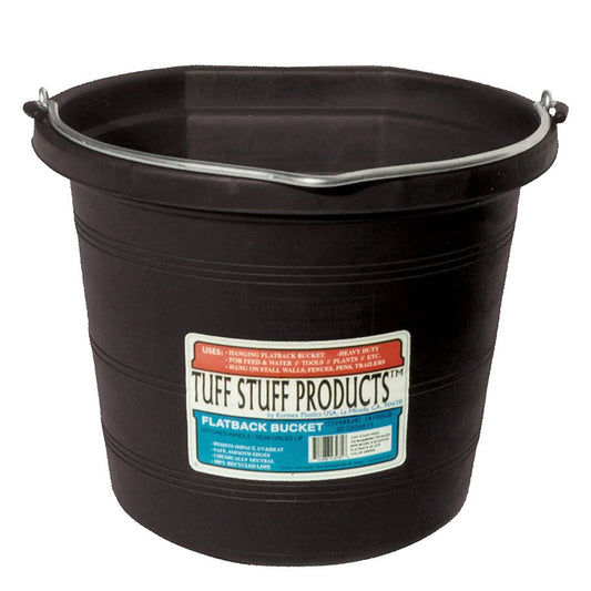 Tuff Stuff Flat Back Pails - The Tack Shoppe