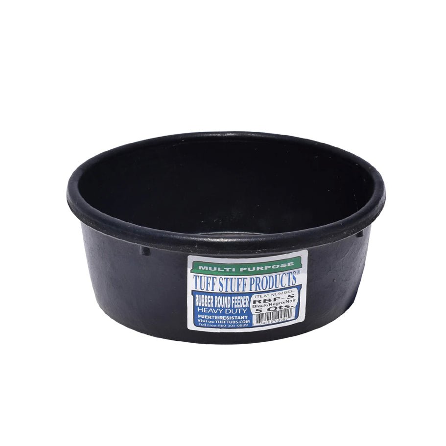 Tuff Stuff Round Rubber Feeders - The Tack Shoppe