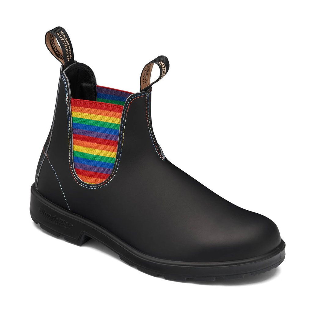 Blundstone 2105 - Original Black with Rainbow Elastic and Contrast Stitching