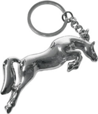 3D Jumping Horse Metal Keychain