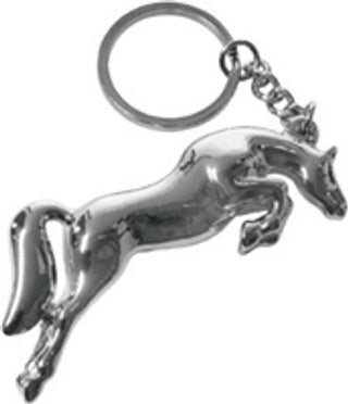 3D Jumping Horse Metal Keychain - The Tack Shoppe