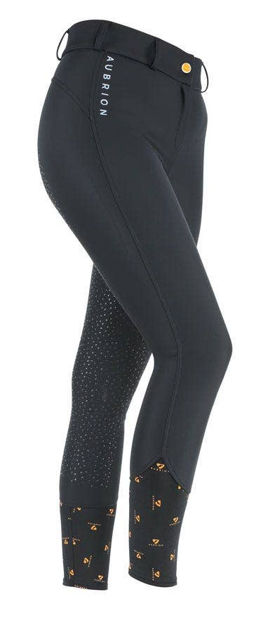 Shires Aubrion Greydock Fullseat Winter Breeches  - Black