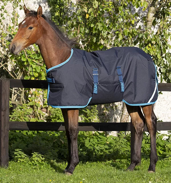 Horseware Amigo Ripstop Foal Turnout (Med 200g) - Navy/Electric Blue