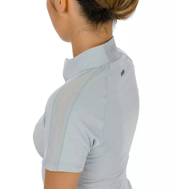 AA Alessandro Albanese Cleancool Half Zip Ladies Short Sleeve Top