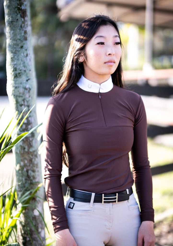 THE FIT EQ: Darby Show Shirt - Cocoa