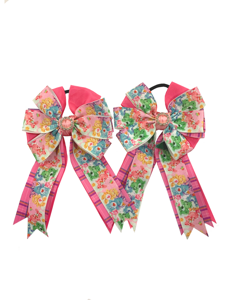 My Barn Child Show Bows: Pink Care Bears