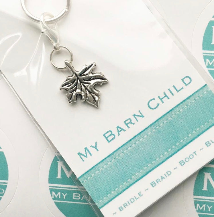 My Barn Child Bridle Charm: Maple Leaf