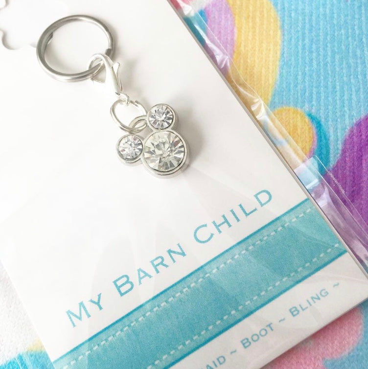 My Barn Child Bridle Charm: Mickey Mouse ~ Crystal
