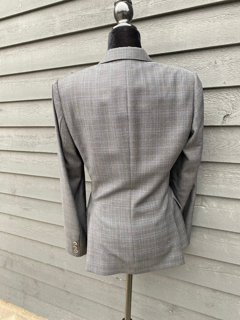 Consignment: Tailored Sportsman Show Jacket Grey Plaid 2/8R