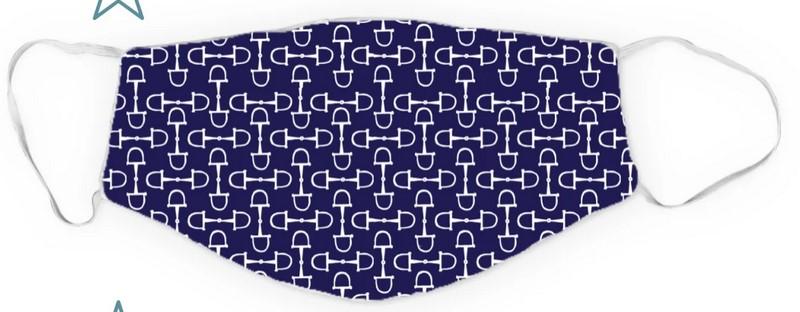 Dreamers & Schemers Two Layer "Navy Bits" Face Mask