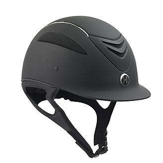 One K Defender Chrome Stripe Matte Helmet-Black