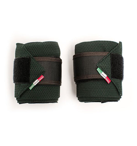 AA Platinum Fleece Bandages - Hunter Green - The Tack Shoppe